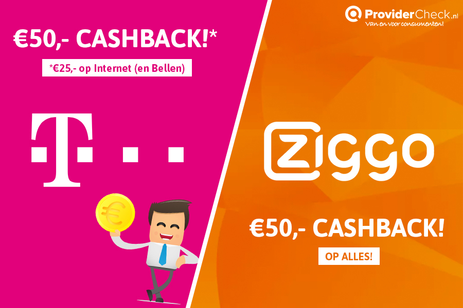 Cashback Ziggo en T-Mobile!