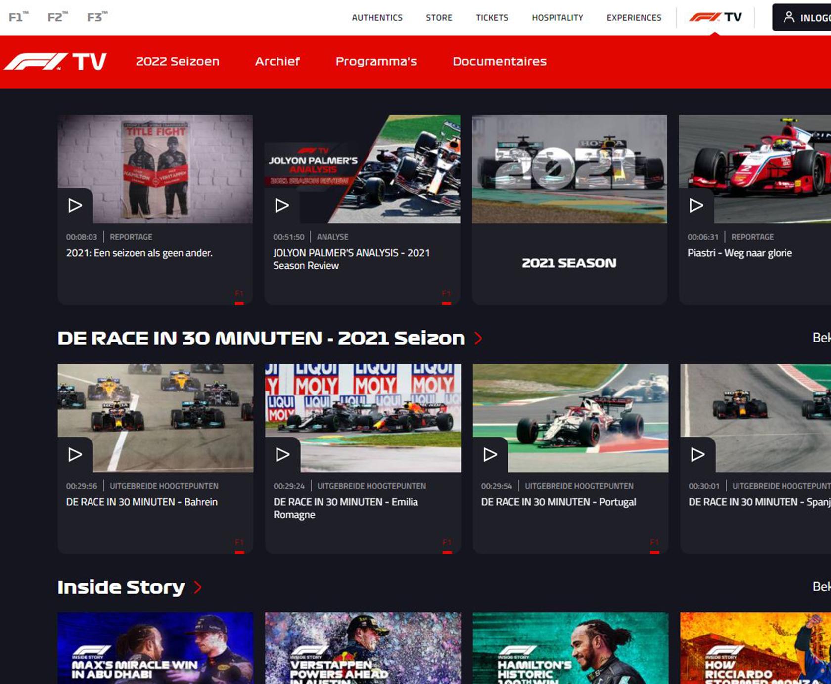 F1 tv Top 3