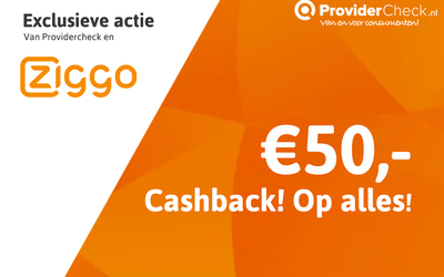 €50,- cashback bij Ziggo!