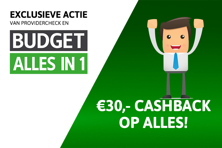 €30, korting bij Budget Allesin1! Providercheck.nl