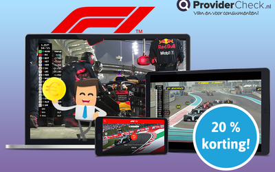 Pak nu 20% korting op een F1 tv abonnement!