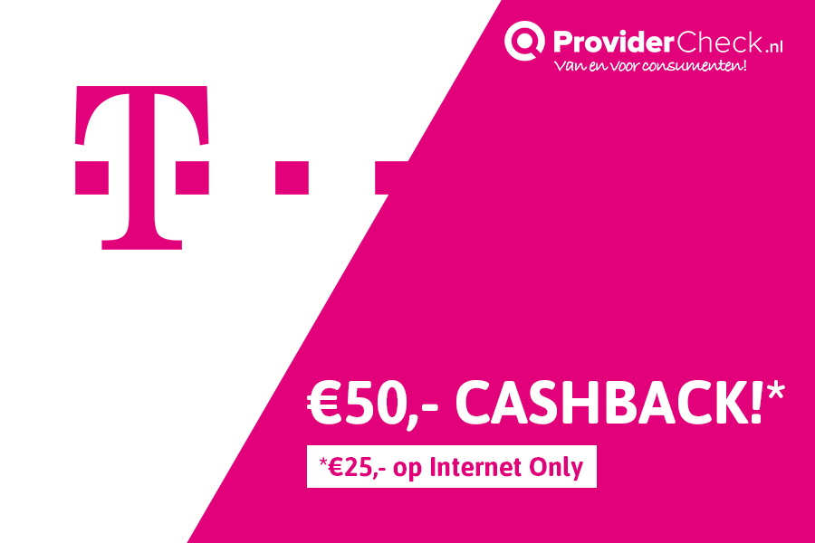 Exclusief bij ProviderCheck; T-Mobile cashback!