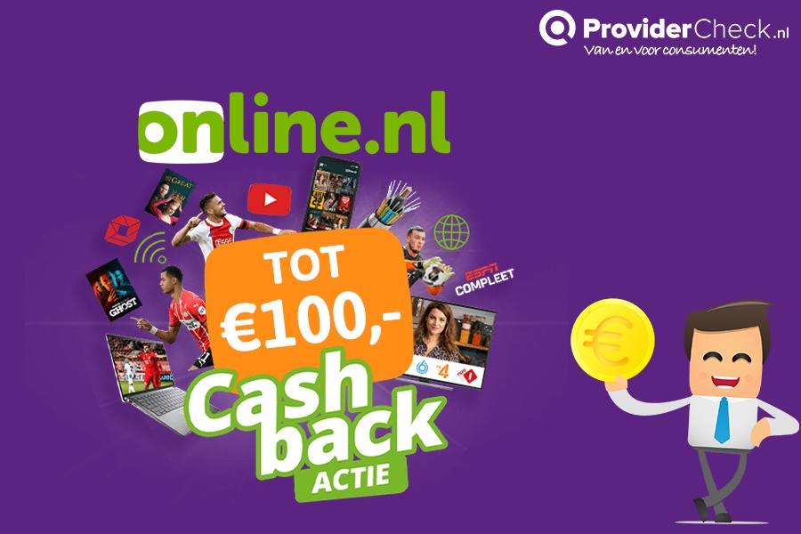 Online.nl cashback actie!