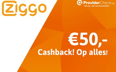 Mooie korting + cashback bij Ziggo!