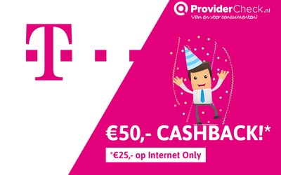 €50,- cashback bij T-Mobile!