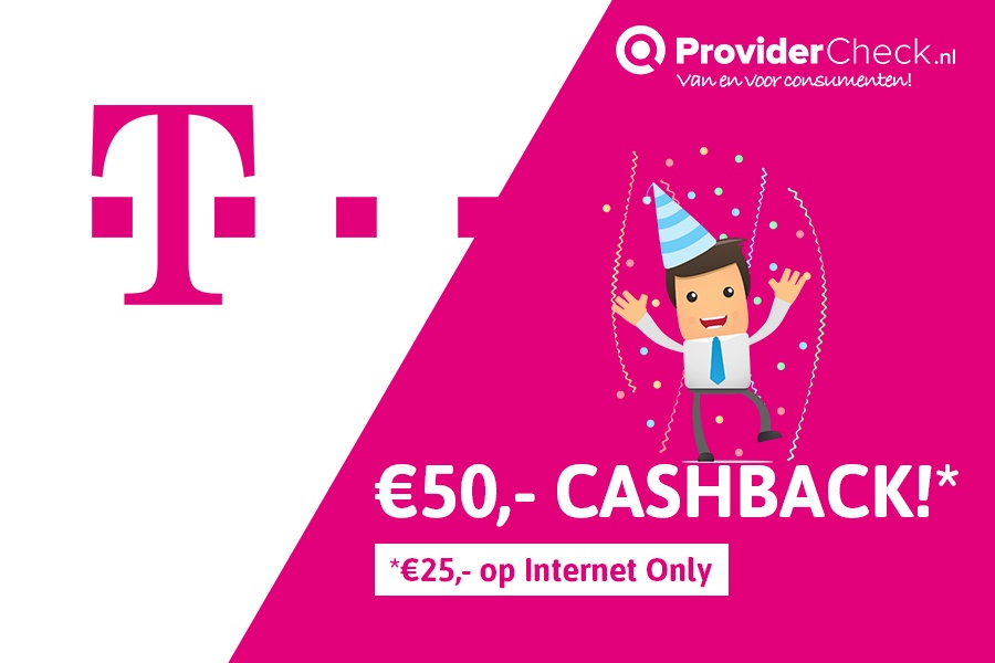 €50,- cashback bij T-Mobile!