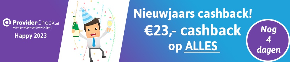 Nieuwjaars cashback 2023 4 dagen