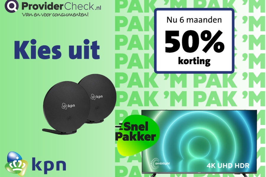KPN Snelpakkers; Gratis Philips Smart tv