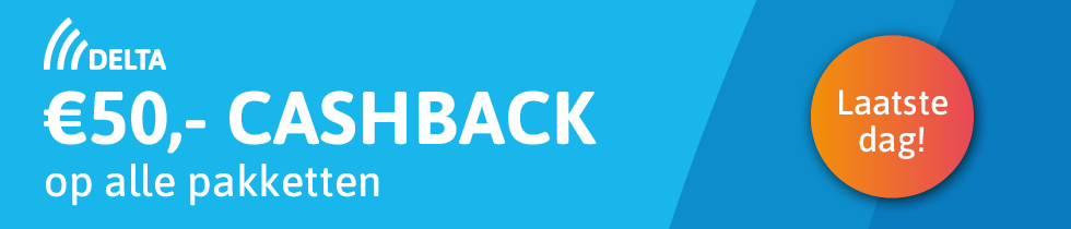 DELTA cashback actie - mei - laatste dag