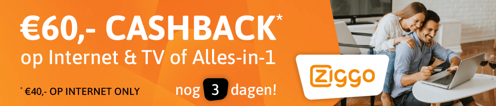 Ziggo cashback actie - juni - nog 3 dagen
