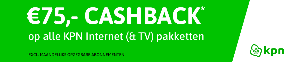 KPN cashback - homepage