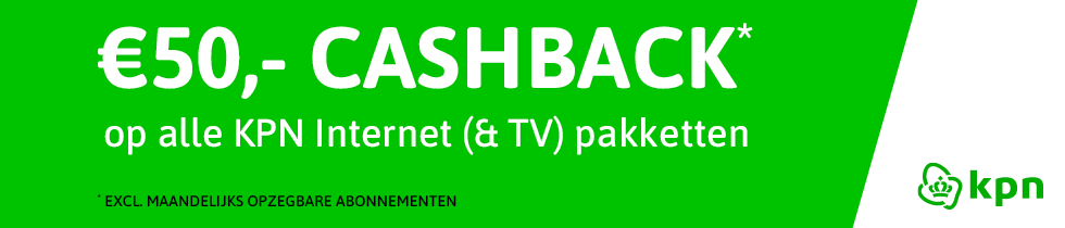 Cashback KPN - homepage