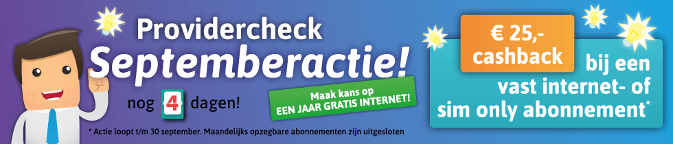 Septemberactie - nog 4 dagen