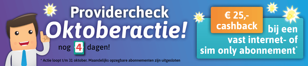 Oktober cashback - homepage - nog 4 dagen