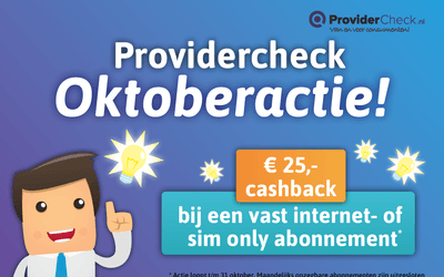 Oktoberactie: Krijg nu €25 cashback